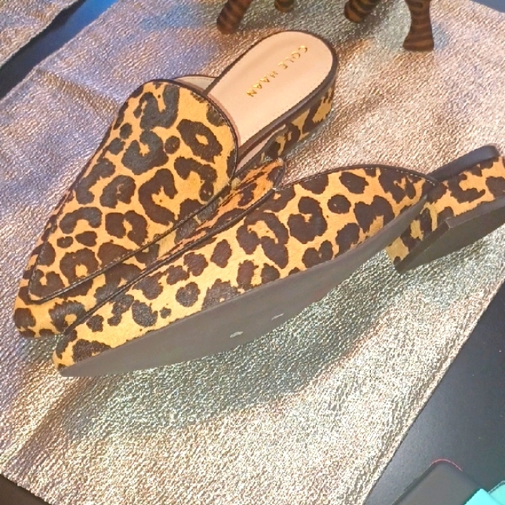 Cole Haan Women's Animal Print Mules - Picture 7 of 7